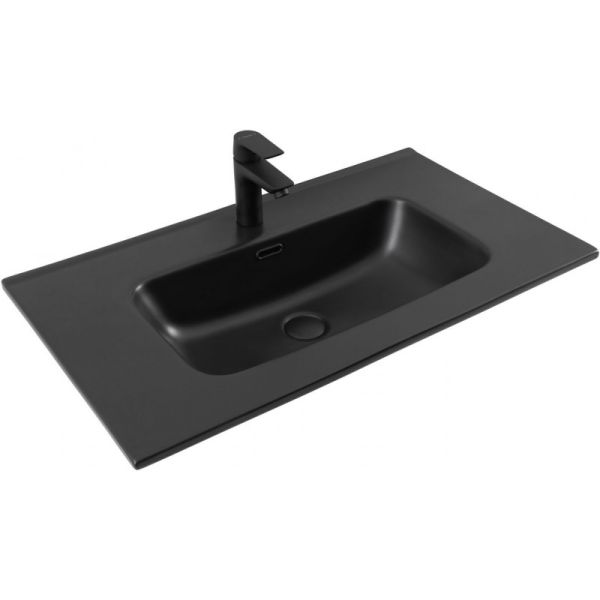 Aquanet Раковина Flat 329255 80 см чёрный матовый