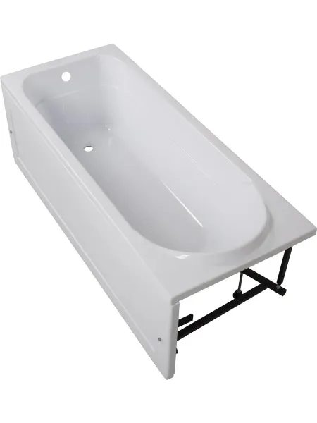 Aquanet Акриловая ванна West 347901 160x70 см с каркасом с боковой и фронтальной панелями — изображение 3
