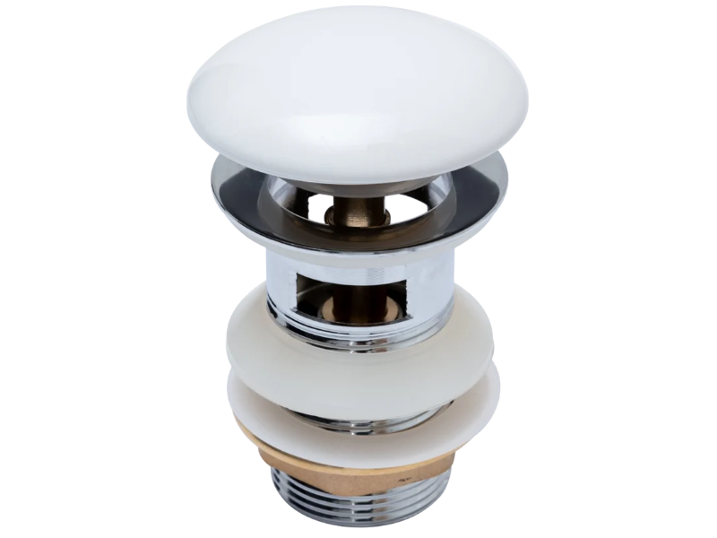 Aquanet Донный клапан Aquane 333927 с переливом белый