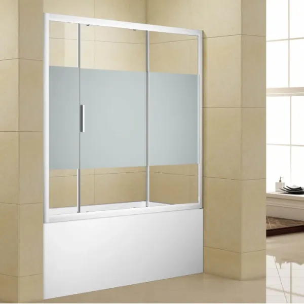 Aquanet Шторка на ванну Practic AE10-B-160H150U-CP 243612 160 см прозрачное стекло/шелкография профиль хром