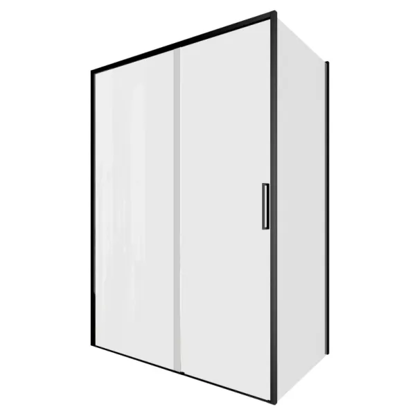 Aquanet Душевой уголок Pleasure Evo AE65-130x80-BT 324136 130x80 см профиль чёрный матовый стекло прозрачное