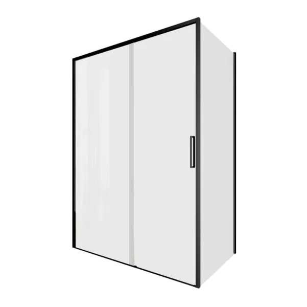 Aquanet Душевой уголок Pleasure Evo AE65-130x90-BT 324137 130x90 см профиль чёрный матовый стекло прозрачное