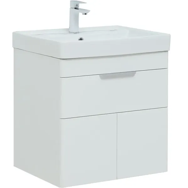 Aquanet Тумба под раковину Ирис New 310148 60 см белый глянец
