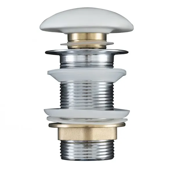 Aquanet Донный клапан Aquane 330951 без перелива белый матовый