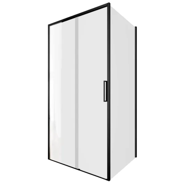 Aquanet Душевой уголок Pleasure Evo AE65-110x90-BT 324133 110x90 см профиль чёрный матовый стекло прозрачное