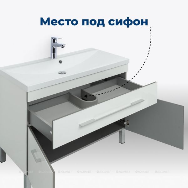 Aquanet Тумба под раковину Верона 182706 75 см белый — изображение 9