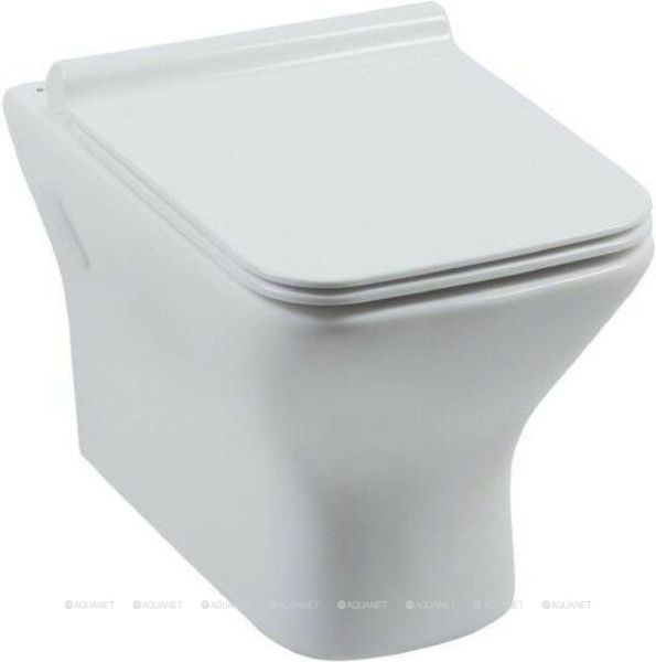 Aquanet Унитаз подвесной Rimless Cube-W CL-12248D 210761 белый